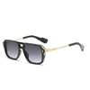 Gafas de Sol Estilo Aviador Europeas y Americanas, Gafas de Sol Cuadradas Retro con Doble Puente, Gafas de Sol Personalizadas Transfronterizas para Hombres y Mujeres, Gafas de Sol de Celebridades de Internet