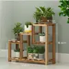 Estante para flores de alféizar de ventana escritorio de oficina estante de almacenamiento interior multicapa madera maciza balcón ventana salediza maceta para suculentas eneldo verde