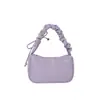 Bolsa Plissada Literária Estilo Coreano Grande Capacidade Personalidade Elegante Bolsa Bolinho Para o Trabalho Tecido com Lantejoulas Estrela Bolsa de Ombro Único Sob o Braço