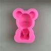 Love Bear Bear Hold Silicone Molde Dia dos Namorados Gypsum Gel Ferramenta Decorativa Cake Cake Molde