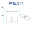 Conector de lengüeta para batería de litio alta corriente alta potencia celda única lámina compuesta de cobre-aluminio lámina de aluminio soldadura láser barra colectora de cobre-aluminio