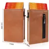 Estuche para Tarjetas de Aleación de Aluminio con Expulsión Automática de Tarjetas RFID de Venta Caliente Transfronteriza Portatarjetas para Hombre Billetera Ranuras Múltiples para Tarjetas Portatarjetas para Almacenamiento de Identificación