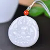Colar pingente flor de jade dourada de Xinjiang, pingente de peixe Dudu, garra de coelho de jade, corrente para suéter estilo étnico, acessórios
