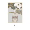 Pintura de Impresión de Tinta de la Galería de Arte Qiao Jia: Pintura Decorativa para Sala de Estar Estilo Zen Tranquilo, Pintura Colgante para Comedor, Pintura Clásica de Loto para Sala de Té