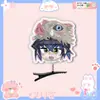 Cazador de Demonios Nezuko Kamado Tanjiro Pasador de Primavera 3D Accesorio para el Cabello Tocado Mercancía de Celebridad Materiales Personalizados