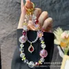 Cadena Original de Teléfono Móvil de Lujo Ligero, Nuevo Estilo Veraniego, Colgante de Abeja, Flor, Loto, Mariposa con Cuentas de Cristal, Cadena Colgante, Cordón para Mujer