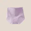 Ropa interior de algodón puro sin costuras de control de abdomen de cintura alta para mujer, calzones antibacterianos Clase A con entrepierna extendida, shorts de algodón transpirables que cuidan la piel