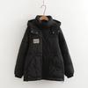 Chaqueta acolchada de algodón para mujer 2024 nueva ropa de pan oversize abrigo corto acolchado de algodón abrigo de otoño e invierno chaqueta acolchada de algodón con capucha gruesa marea