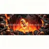 Banner de Garaje de Halloween Decoración de Puerta Tela Colgante Calabaza de Terror Bruja Calavera Fondo de Fiesta Transfronterizo En Stock Fábrica