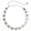 Corrente de Cintura Europeia e Americana Exagerada com Strass Corrente de Cintura de Metal de Luxo Leve Diamante Retrô Americano Acessórios Decorativos para Vestido Feminino