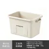 Caja de Almacenamiento Estilo Industrial para Camping al Aire Libre, Caja Organizadora de Plástico para el Hogar, Caja de Almacenamiento Volteable para Maletero de Coche
