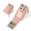 Amazon Ins Holder Plegable de Monedas y Tarjetas para Mujer Pu Ranura Múltiple para Tarjetas Holder de Identificación Compacto Holder de Monedas