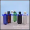 Botella cuadrada con tapa de mariposa 100ml botella transparente con tapa abatible, botella para cebo color té, botella para tónico, botella para limpiador facial, botella para aceite esencial
