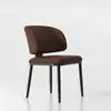 Cadeira de Jantar Minimalista Italiana, Cadeira Nórdica, Cadeira Moderna Simples para Uso Doméstico com Encosto, Cadeira de Jantar de Luxo Leve de Alta Qualidade, Cadeira com Assento Macio