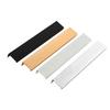 Tirador superior alargado para armario sin perforaciones con sellado de borde invisible, cajón de gabinete, moderno de lujo ligero, tirador de junta de puerta, negro, dorado y plateado