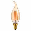 Bombilla de Filamento de Tirar C35 Marrón 2200K Imitación Vintage de Filamento de Tungsteno Lámpara de Araña Fuente de Luz Decorativa Base de Rosca Pequeña Luz de Vela Transfronteriza