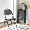 Banqueta Simples Cadeira com Encosto Cadeira de Computador Cadeira de Conferência Cadeira de Treinamento Cadeira de Escritório Portátil Quarto Casa Cadeira Dobrável