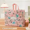 Bolsa de compras não tecida revestida atacado de fábrica colcha de verão bolsa de mão de quatro peças bolsa de embalagem têxtil para casa pode ser impressa
