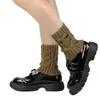 Perneiras de Tricô Y2K Estilo Menina Doce e Descolada Picante, Versátil Estilo Academia, Perfeito para Usar com Botas JK, Meias Largas de Coruja