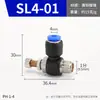 Válvula de acelerador neumática cilindro tubería de aire SL6 8 01 02 M5 regulador de voltaje velocidad ajustable conector rápido válvula reguladora