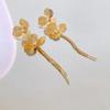 Pendientes de borlas con diamantes de imitación y alfiler de plata, moda europea y americana, pendientes de viento frío, gran sentido, Joker, elegantes pendientes elegantes al por mayor