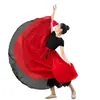 Falda de Práctica de Baile para Niñas, Falda de Gasa Reversible de 540 Grados, Danza Clásica, Danza China, Falda Amplia Grande para Niñas