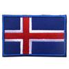 Bandera de Tela Bordada de los Cinco Reinos Escandinavos Islandia Noruega Sueco Danés Finlandés Suizo Brazalete Velcro Sello