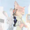 Novo Zootopia Acrílico Plano Judy Nick Fofo 2D Mochila Chaveiro Pingente Presente Pingente