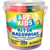 Massa de Modelar Criativa Art Kids 1 150G. Potes com Moldes