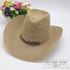 Sombrero de Protección Solar de Verano para Hombre, Sombrero Vaquero Occidental, Sombrero Tejido, Sombrero Promocional al por Mayor, Ala Ancha
