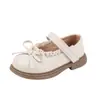 Nuevos Zapatos para Niñas Otoño 2026: Zapatos de Princesa con Lazo Dulce para Niña Pequeña, Zapatos de Cuero Versátiles para Niñas Estilo Coreano