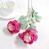 Flocado artificial qianzi Lotus, estilo europeo, jarrón artificial individual de alta gama, arreglo floral, decoración del hogar, decoración de la mesa del comedor