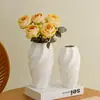 Jarrón de Cerámica con Textura Creativa Shumen para Sala de Estar Decoración de Arreglos Florales Diseño de Nicho Recipiente Decorativo Hidropónico