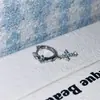 Pendientes de Estrella con Colgante de Cruz Coloridos, Pendientes de Moda y Versátiles, Joyería para Orejas Super Brillante de Circonita Llena de Diamantes
