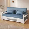 Sofá-Cama Individual Dobrável Dupla Função 2023 Novo Sala de Estar Cama Dobrável Apartamento Pequeno Varanda Cama Retrátil Multifuncional