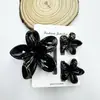 Novo Conjunto de Outono e Inverno Cruzado com Plumeria Escovada Presilha de Cabelo Bauhinia Estilo Festivo Elegante Presilha de Tubarão Acessórios de Cabelo Presilha de Cabelo