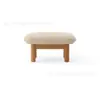 Silla de Ocio Hotel B&B Estilo Francés Sala de Estudio Sofá Silla de Madera Maciza Retro Estilo Crema Silla de Sofá Individual de Lana de Cordero
