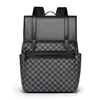 Mochila Masculina Xadrez Atacado Casual de Alto Valor para o Dia a Dia Grande Capacidade para Estudantes Universitários Bolsa Escolar Bolsa para Laptop