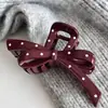 Pinzas para el Cabello Dopamina Primavera/Verano para Mujer, Pasadores de Colores, Pinzas de Tiburón, Pinzas para el Cabello de Lunares y Estampado de Leopardo para la Parte Posterior de la Cabeza, Accesorios para el Cabello de Alta Gama
