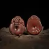 Colgante de Dragón de Madera de Azufaifo Golpeada por el Rayo con Hebilla de Paz, Accesorio Tallado, Adorno de Joyería, Incrustado con Siete Estrellas, Madera Maciza