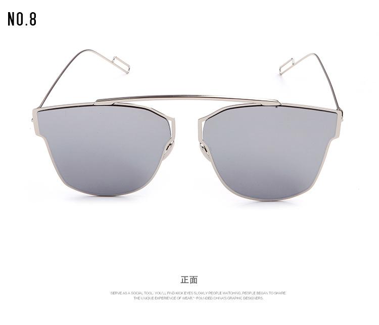 新款 时尚复古太阳眼镜 男女士经典款太阳镜驾驶眼镜 金属墨镜