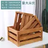 Cestas de Madera en Stock, Cajas de Madera Vintage, Cajas Decorativas con Marco de Madera, Cajas con Marco de Madera para Exhibición en Supermercado, Cestas Rectangulares de Almacenamiento para Exhibición de Frutas