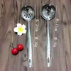 Conjunto de colheres de aço inoxidável para comércio exterior transfronteiriço, design criativo de garça, concha grande para sopa, escumadeira de sopa, colher e escumadeira para panela quente de cozinha doméstica
