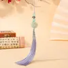 Hebilla de Paz Estilo Chino Colgante de Borla DIY Nuevo Estilo Chino Broche Qipao Colgante para Bolso Colgante Pequeño para Espejo Retrovisor
