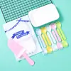 Prato de Papel Descartável para Bolo Faca e Garfo Combinação de Prato Bolsa de Papel Retangular Prato e Garfo Conjunto de Louça Aniversário Conjunto Três em Um