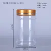 Venta al por mayor del fabricante Botella con diseño de bambú de 300 ml Botella dispensadora sólida de plástico transparente Botella de muestra Botella para polvo con diseño de tapa antirrobo