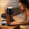 Lámpara de lectura con protección ocular recargable de alta venta transfronteriza, lámpara de ambiente para dormitorio y restaurante, luz nocturna LED de escritorio junto a la cama