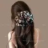 2026 Prendedor de Rabo de Cavalo Super Estiloso com Laço e Fita, Prendedor de Cabelo para Penteado Meio Preso, Acessório de Cabelo Tipo Pinça Tubarão para Mulheres