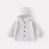 Conjunto de Jaqueta com Capuz Xadrez Estilo Coreano para Bebês Verão 2026 Conjunto Casual Respirável de Duas Peças de Manga Curta para Bebês Verão