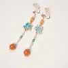 Estilo Antigo Novo Estilo Chinês Borboleta Pérola Borla Gancho de Orelha Estilo Chinês Traje Antigo Brincos Versáteis Brincos de Novo Estilo Chinês